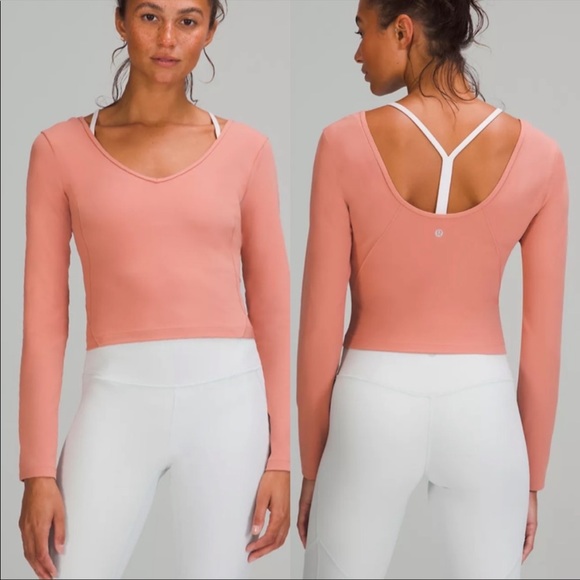 Lululemon Align Long Sleeve Shirt - Pink Savannah - Picture 2 of 5